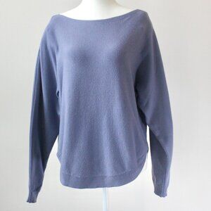 Dreamers by Debut Cornflower Blue Long-Sleeve Boat-Neck Sweater Small / Medium